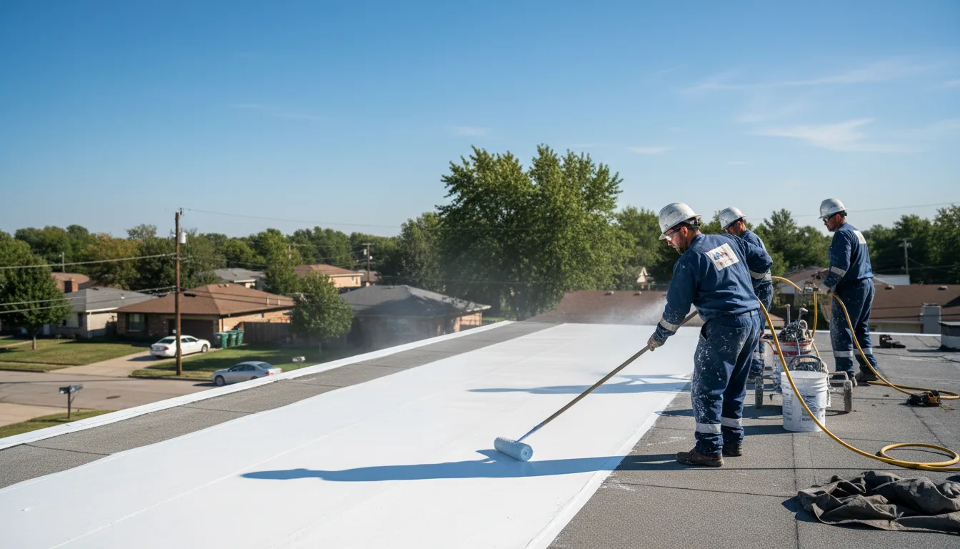 Commercial roof coating in Linden, PA near me
